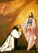 Francisco de Zurbaran jesus appears before fr .andres de salmeron oil painting reproduction